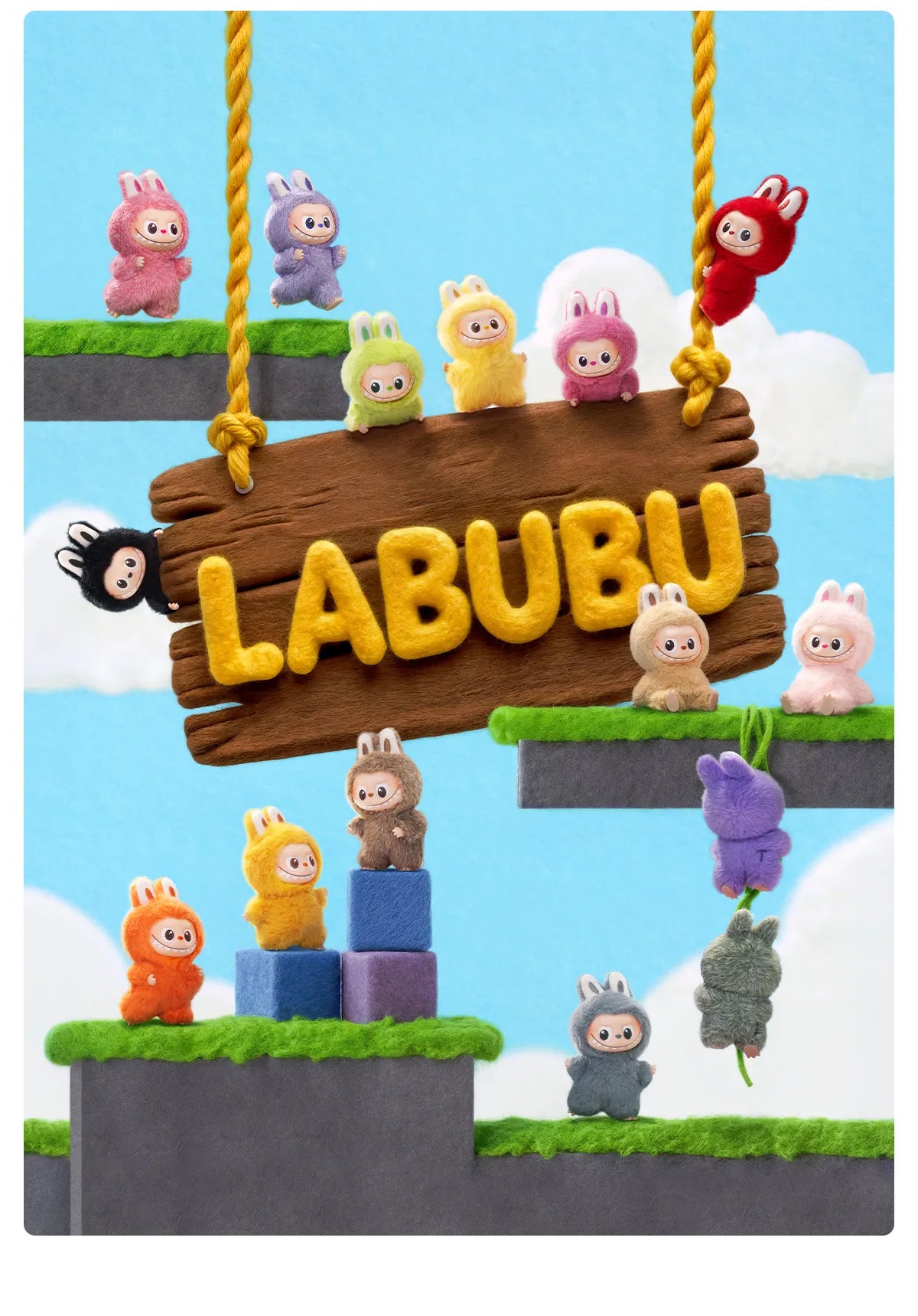 THE MONSTER LABUBU PIN FOR LOVE SERIES - Vinyl Plush Pendant blind box (A-M)(N-Z) (28 COLOURS)