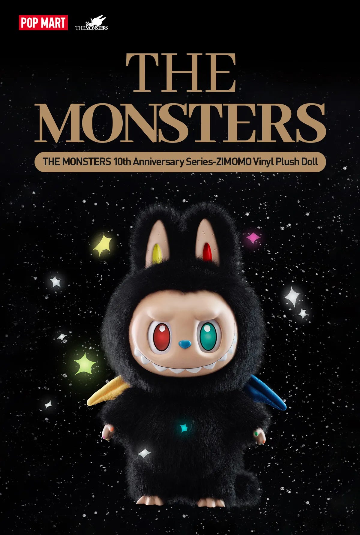 POP MART THE MONSTERS 10th Anniversary Series-ZIMOMO Vinyl Plush Doll