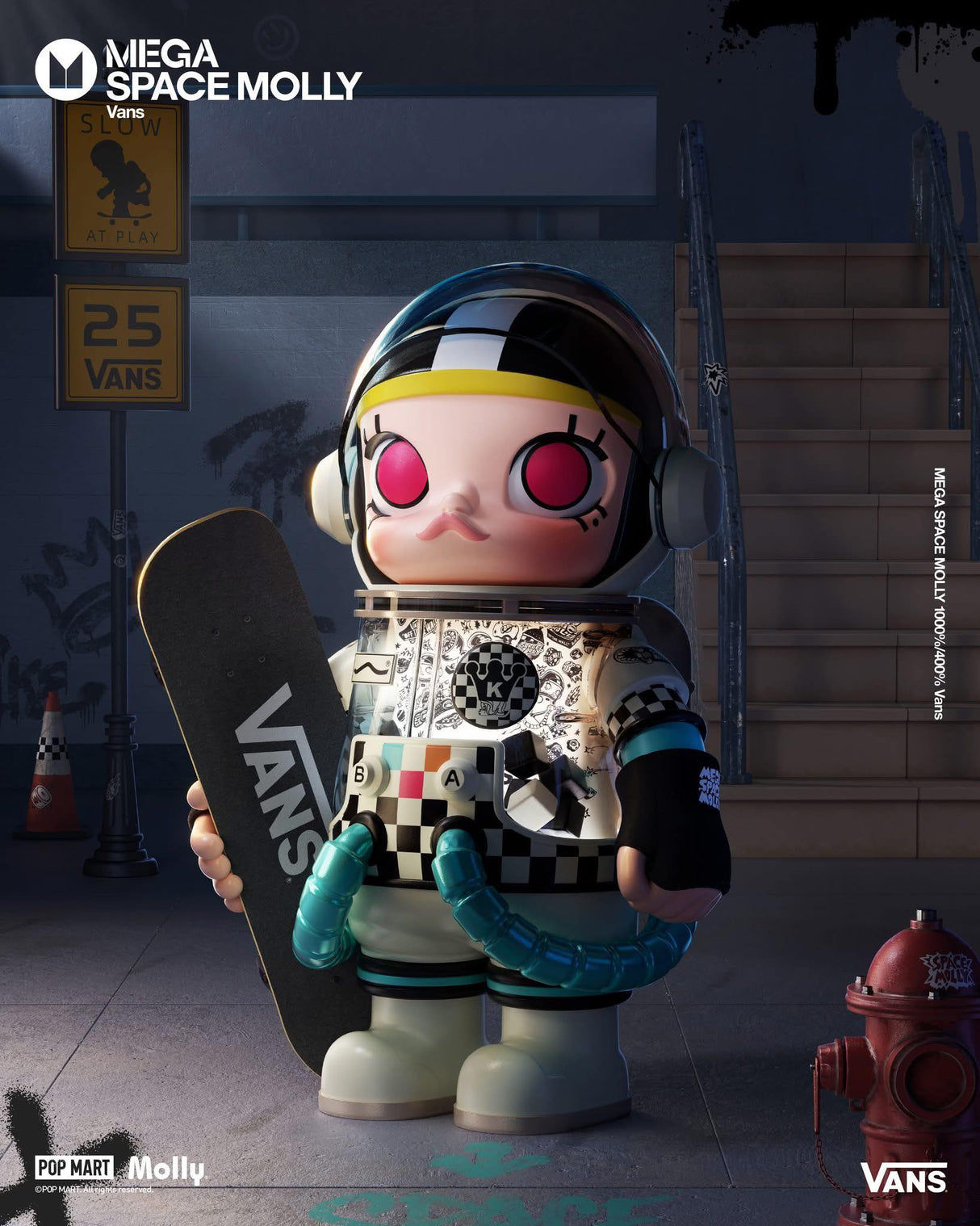 POPMART MEGA SPACE MOLLY x VANS 1000%