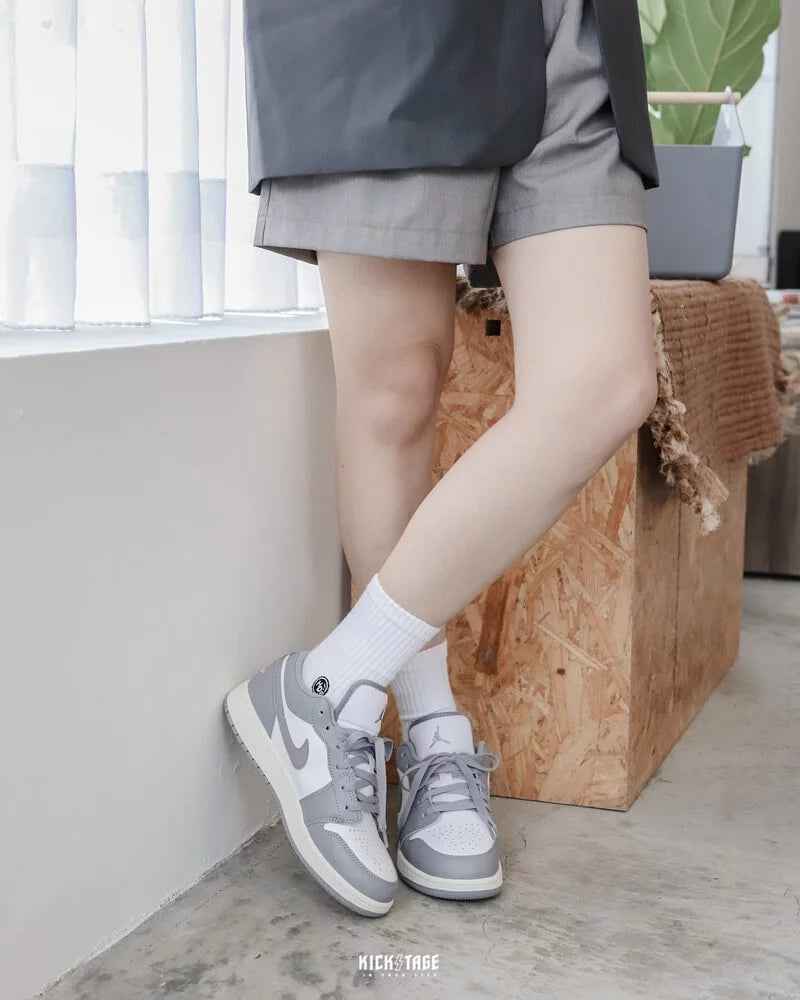 NIKE AIR JORDAN 1 LOW GS VINTAGE GREY KIDS MINI DIOR 【553560-053】