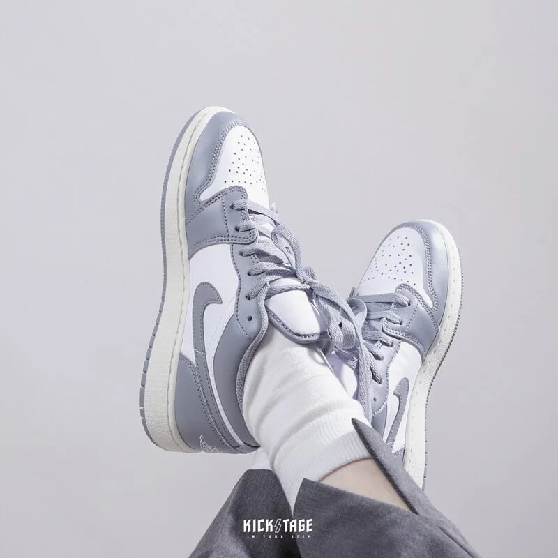 NIKE AIR JORDAN 1 LOW GS VINTAGE GREY KIDS MINI DIOR 【553560-053】
