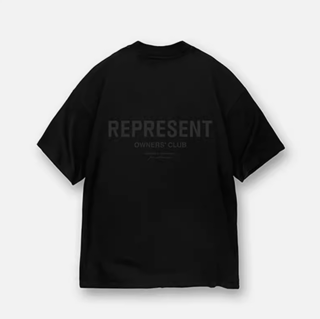 REPRESENT Owners' Club Reflective Black Tee