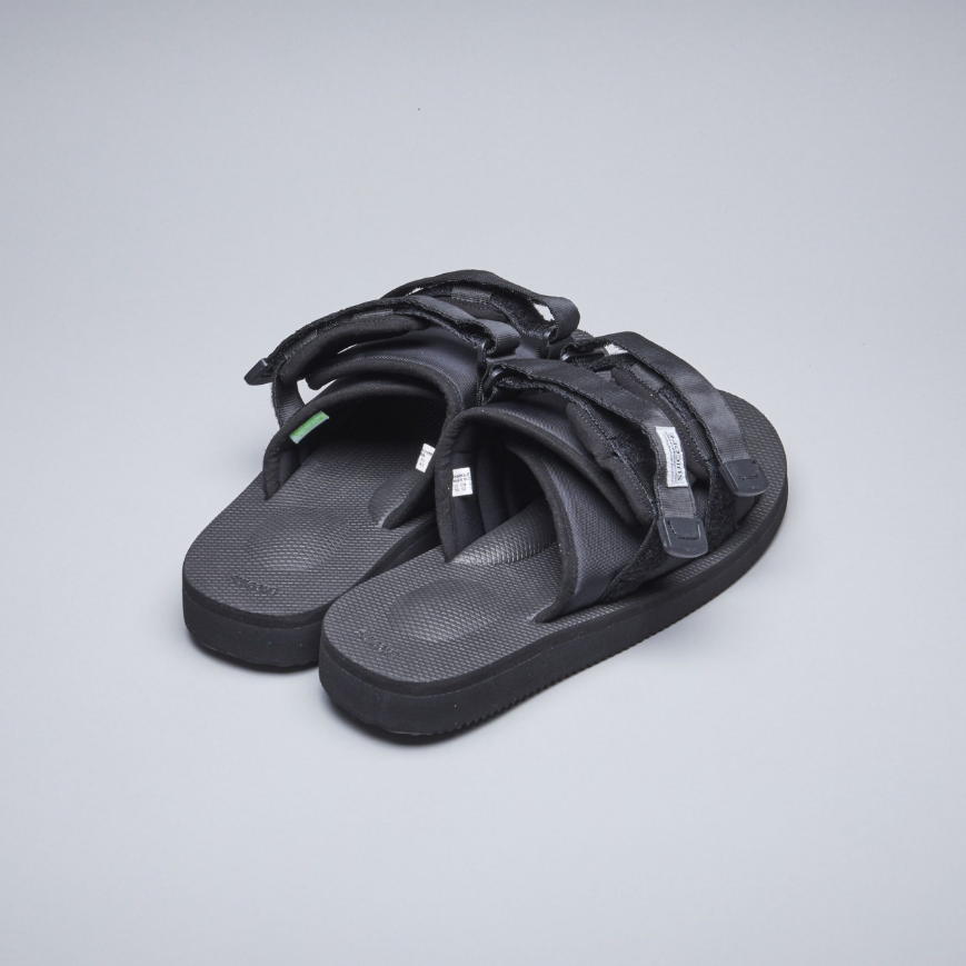 SUICOKE Sandals Slides MOTO-Cab BLACK