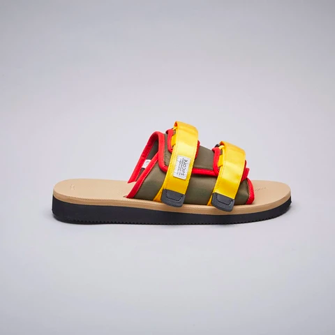 SUICOKE Sandals Slides MOTO-Cab BLACK