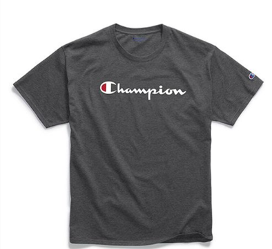 champion shirt gray