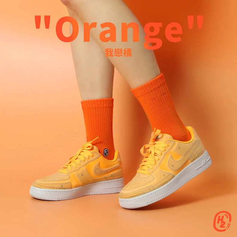 H2O " Orange " - Crew Socks [20SS01-OG]