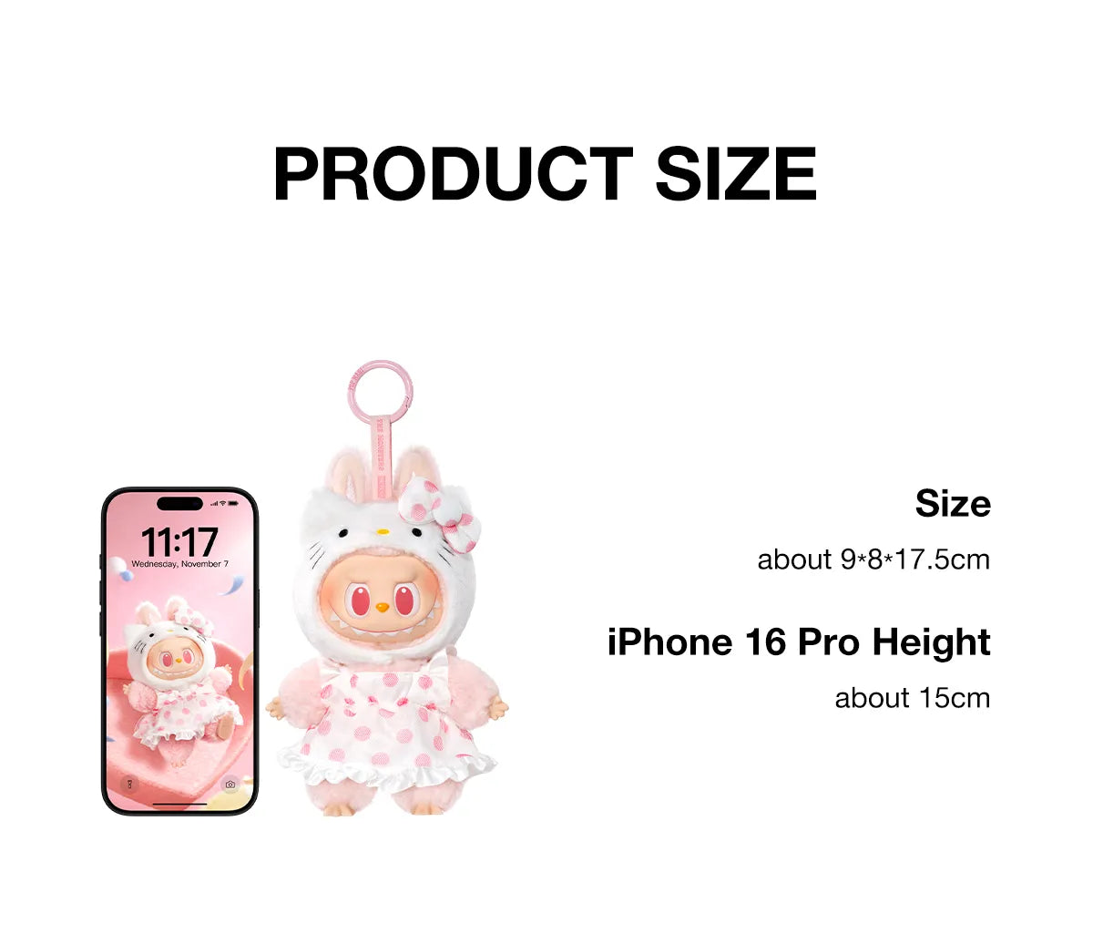 THE MONSTERS LABUBU × Sanrio Characters Series-Vinyl Plush Pendant Blind Box