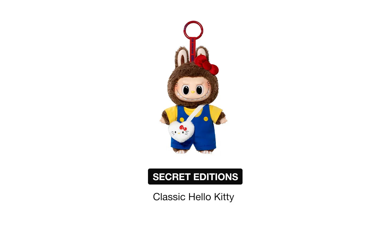 THE MONSTERS LABUBU × Sanrio Characters Series-Vinyl Plush Pendant Blind Box