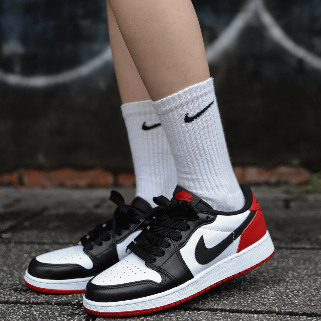 Nike Air Jordan 1 Low OG Black Toe (Women's) [CZ0858-106] – hyped.