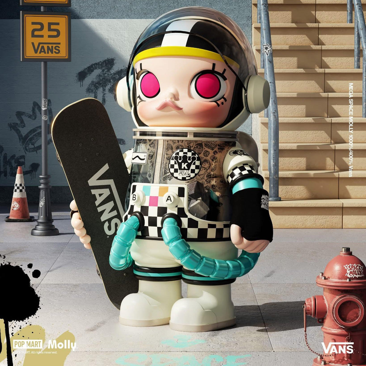 POPMART MEGA SPACE MOLLY x VANS 1000%