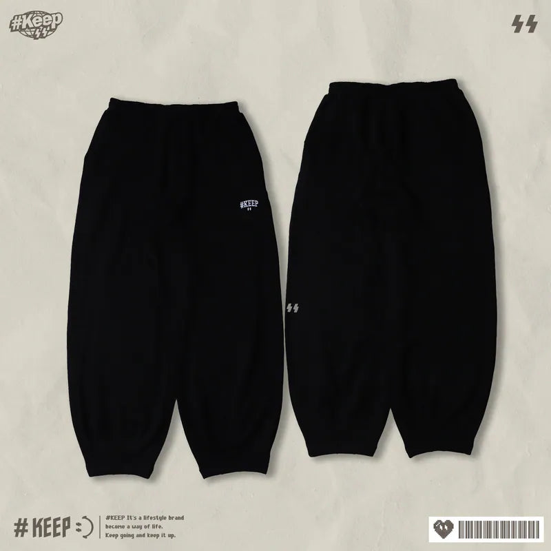 #KEEP COCOON-SHAPED LONG COTTON PANTS 【KS340】