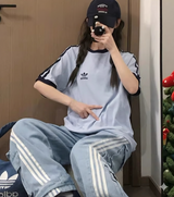 ADIDAS CLASSIC 3 STRIPES TEE T-SHIRT (SAME DESIGN JENNIE)