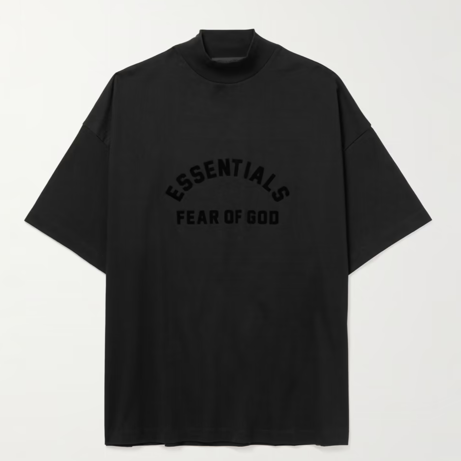 [NEW] FOG Fear Of God ESSENTIALS TEE BLACK SS23 T-Shirt Tee (Black Collection)