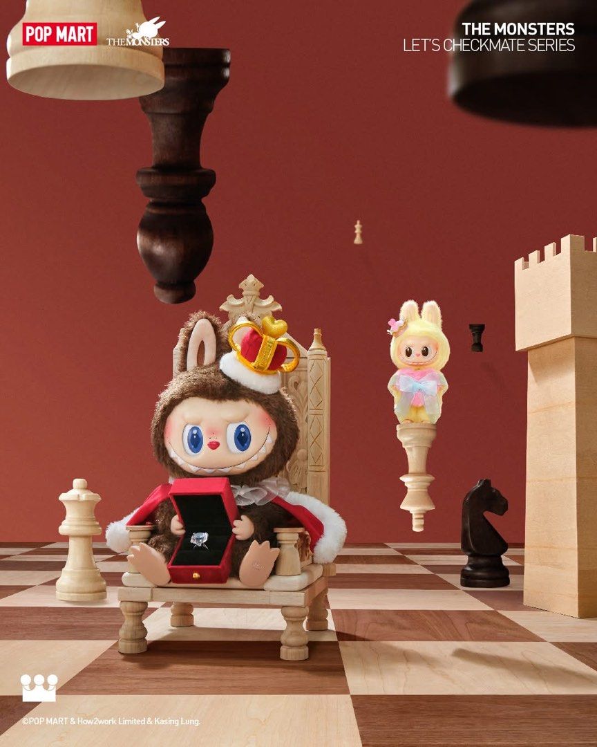 POPMART THE MONSTERS Let's Checkmate Series Vinyl Plush
