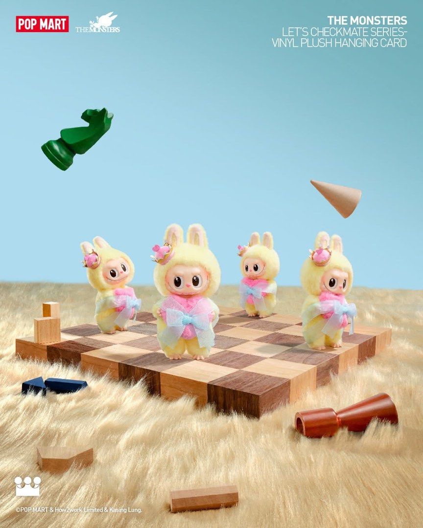 【最安値】 popmart let's checkmate series THE MONSTERS Let's Checkmate Series-Vinyl Plush Hanging Card