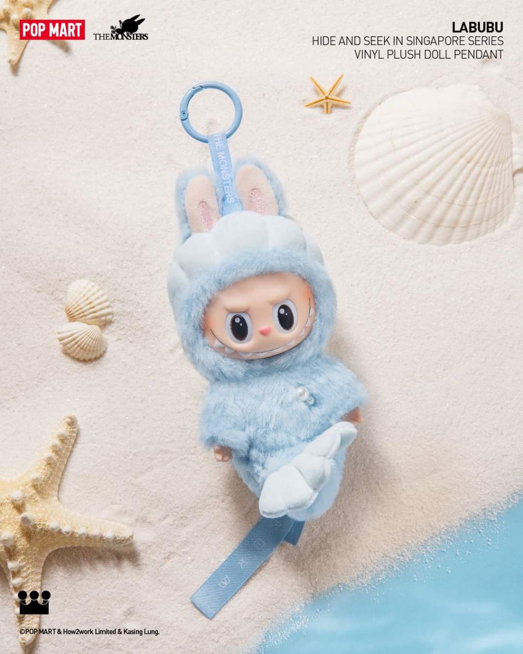 POPMART LABUBU MERBUBU HIDE AND SEEK Vinyl Plush Doll Pendant (SINGAPORE EXCLUSIVE)