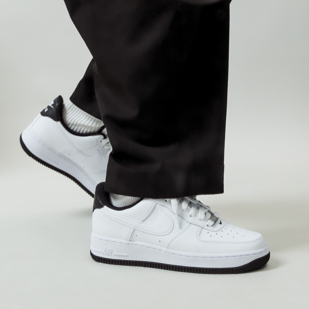 Nike Air Force 1 White and Black GS (Women's) [DV1331-100] – hyped.