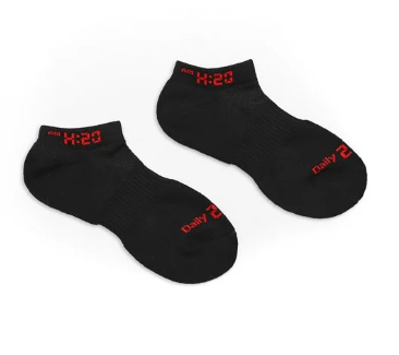 H2O "H:20" Black - Low Cut Socks [19SS05-WH-BK]