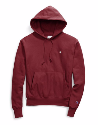 Maroon hoodie top champion