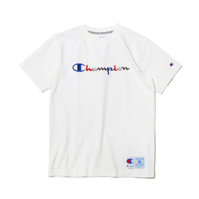 【LIMITED】Champion Rainbow Logo Tee with FREE Bag (JAPAN)