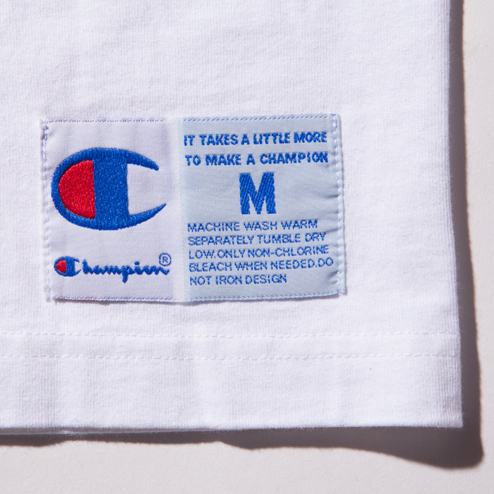 Champion t shirt clearance label