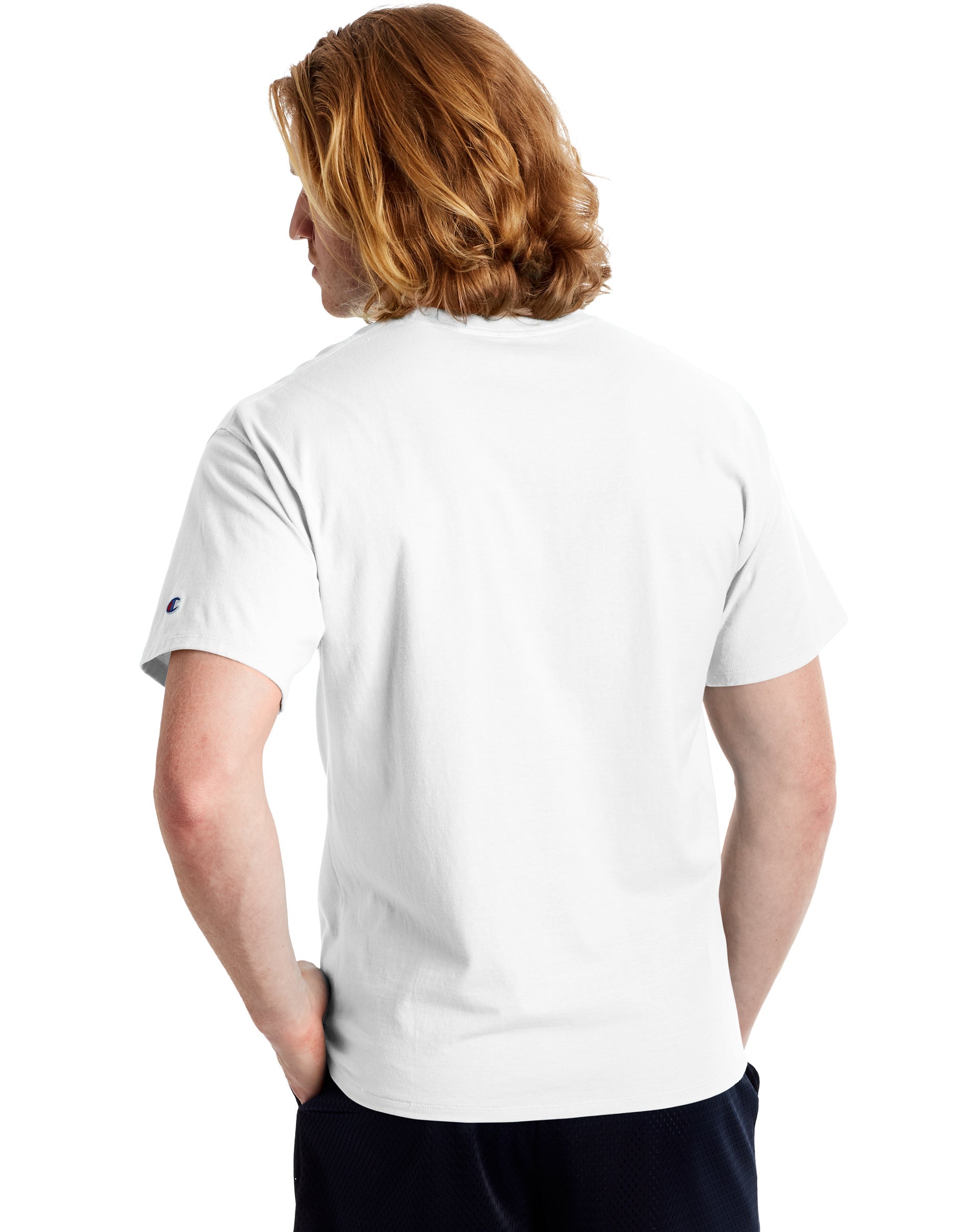 Champion plain clearance white tee