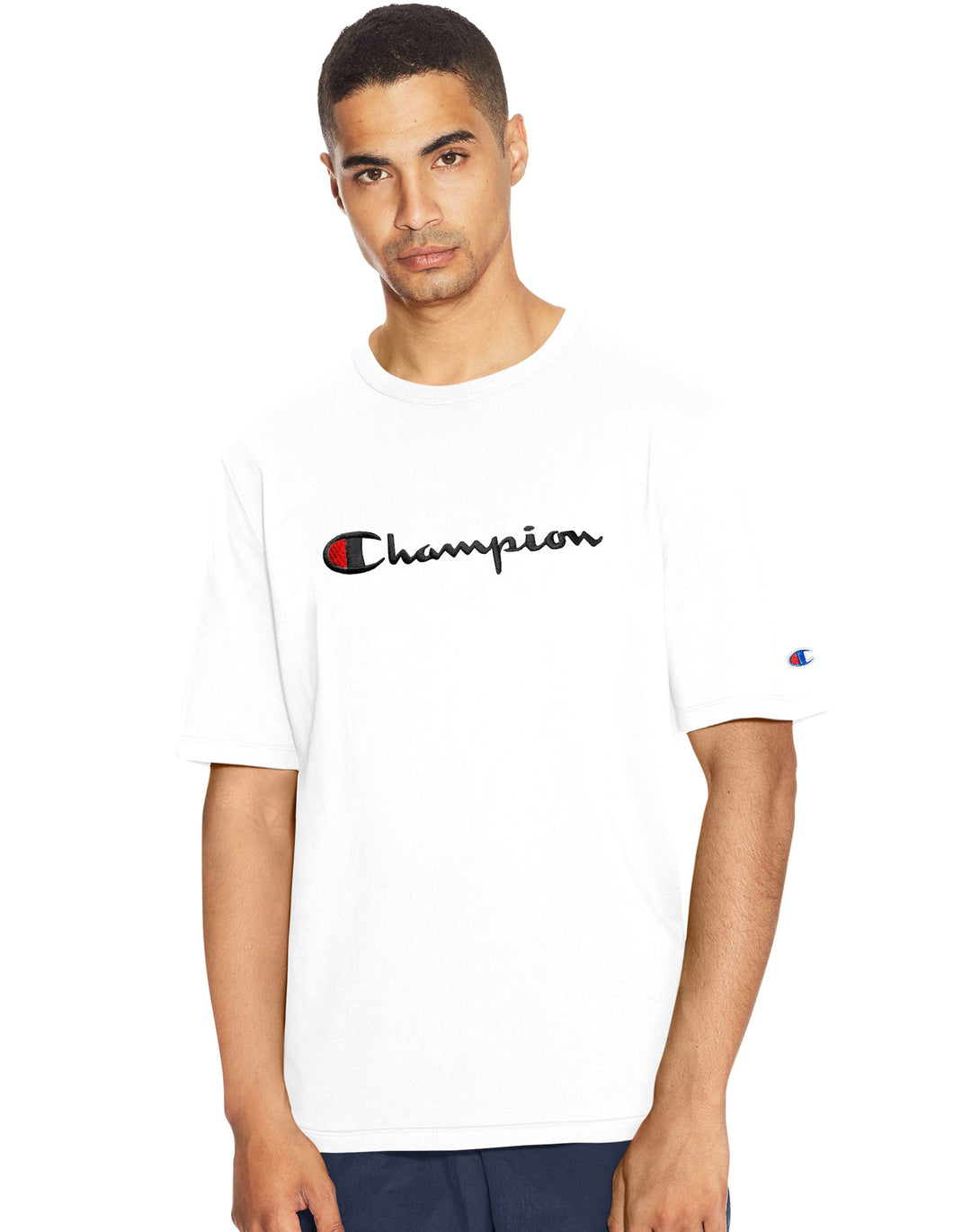 Champion Script Logo Embroidered Tee T-Shirt
