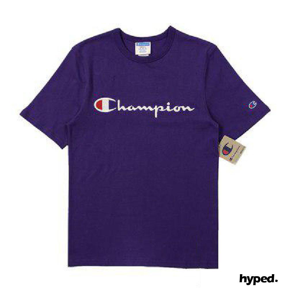 Champion Script Logo Embroidered Tee T-Shirt