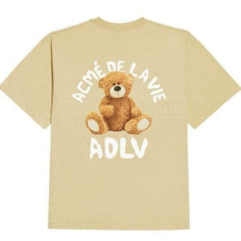 ADLV TEDDY BEAR T-Shirt TEE BEIGE (TRỰC TIẾP TỪ HÀN QUỐC)
